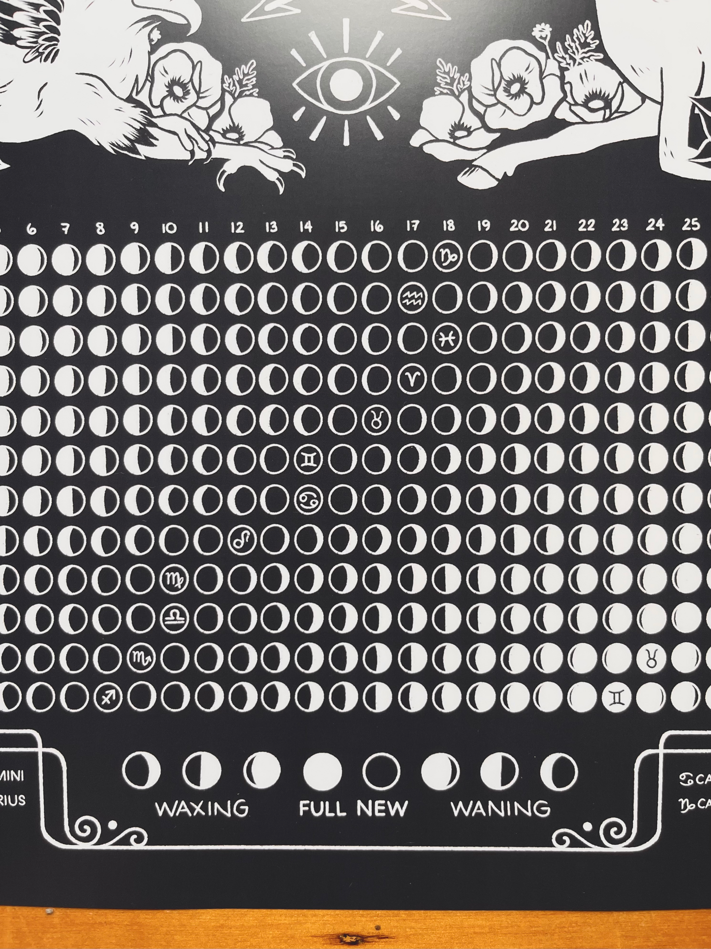 2026 Lunar Calendar // Blue Poster