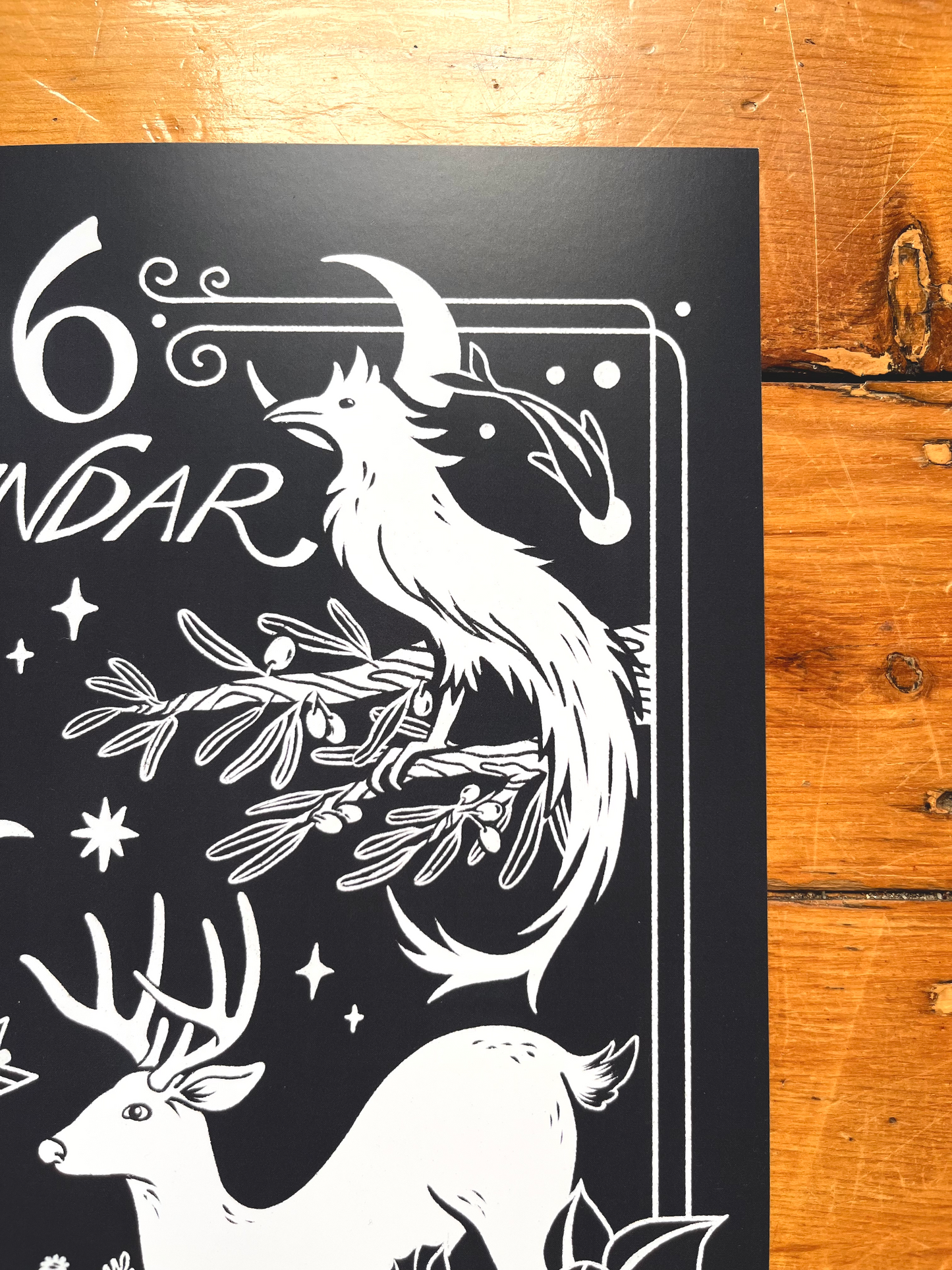 2026 Lunar Calendar // Blue Poster