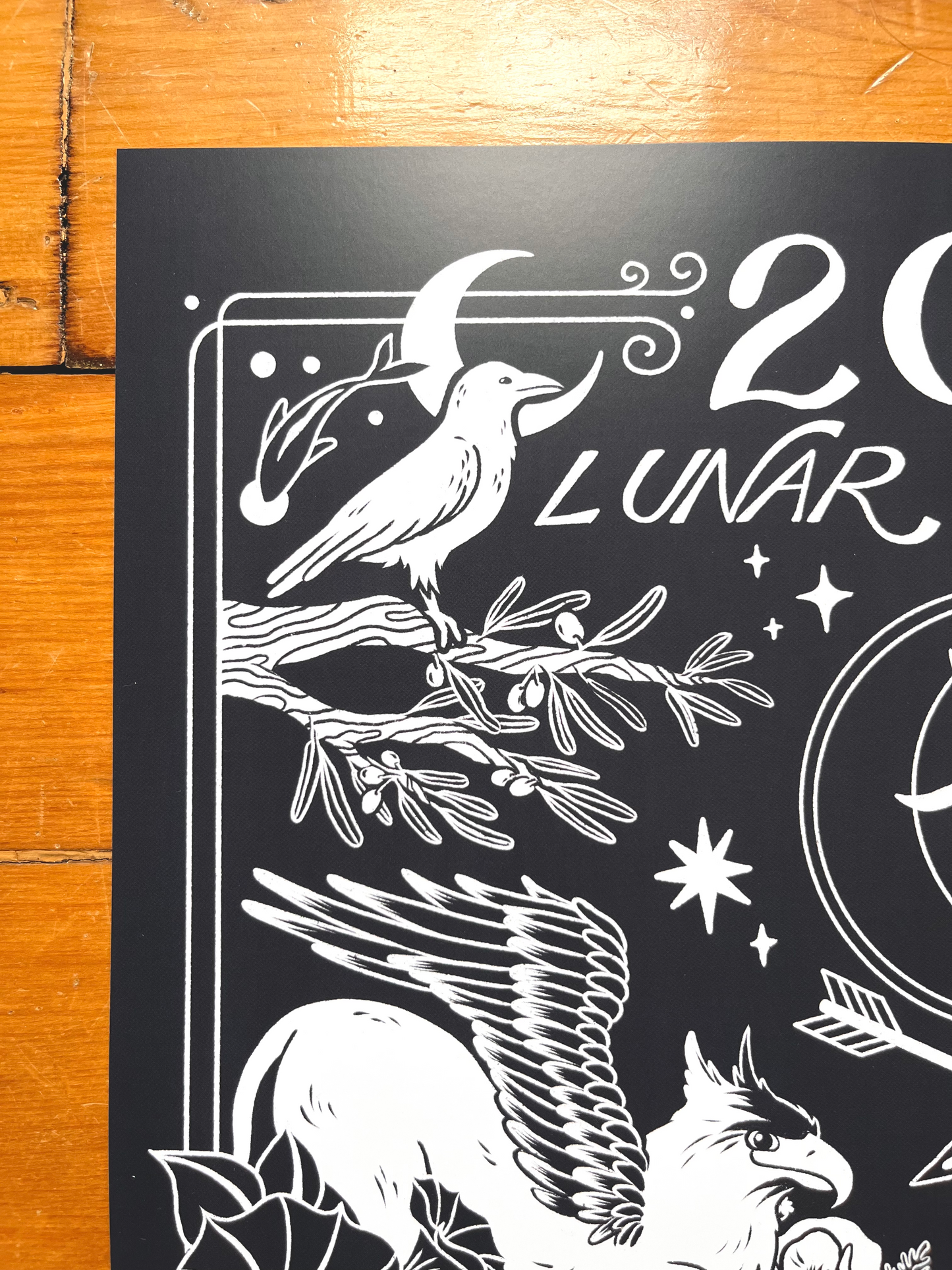 2026 Lunar Calendar // Blue Poster