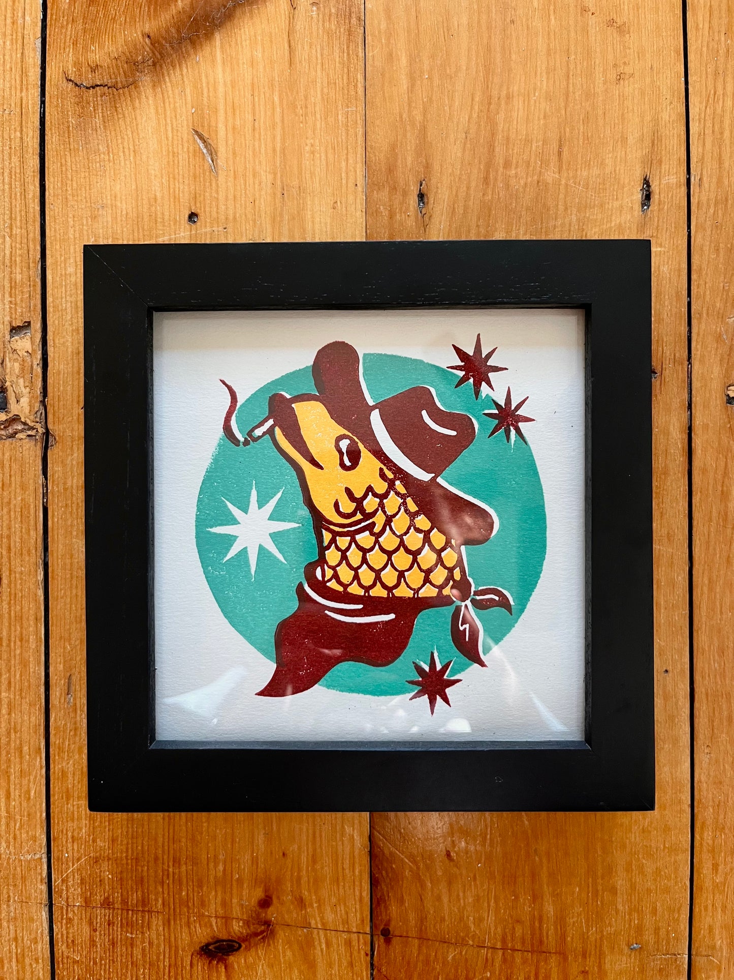 Cowboy Fish Print