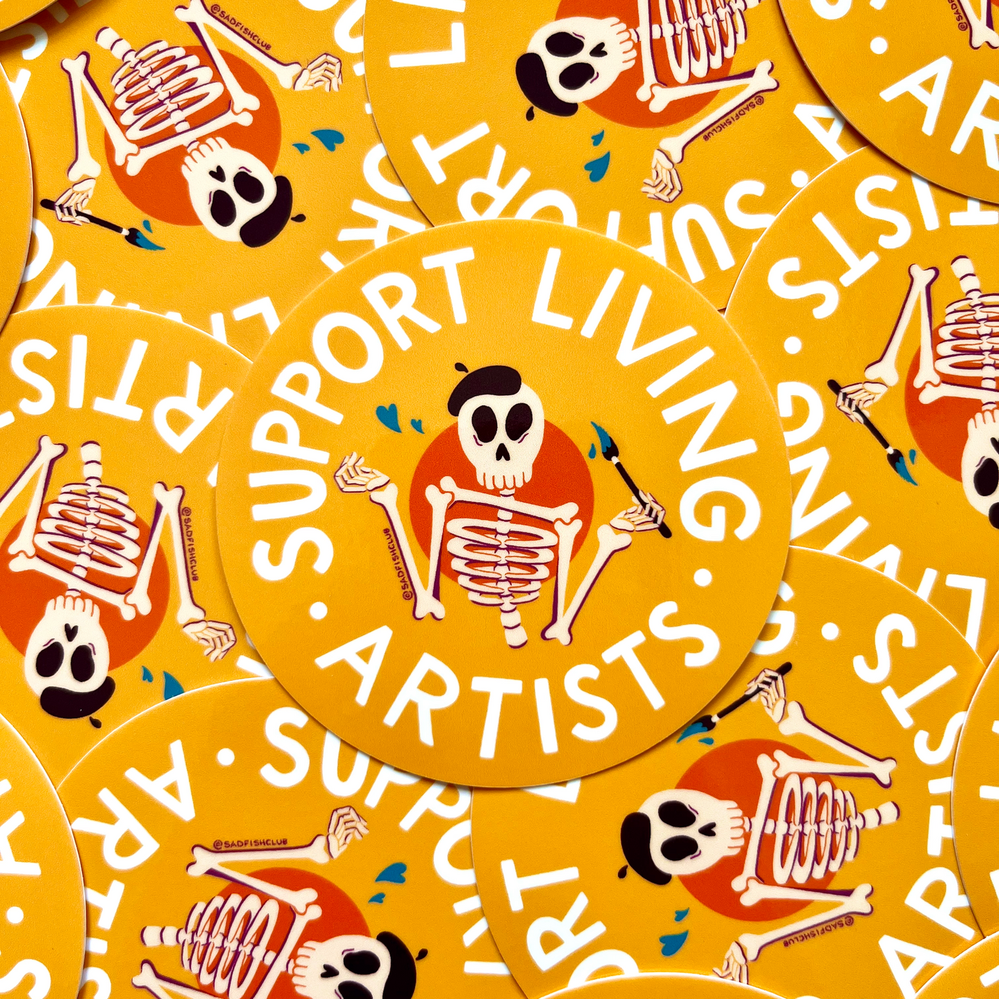 Support Living Artists Sticker