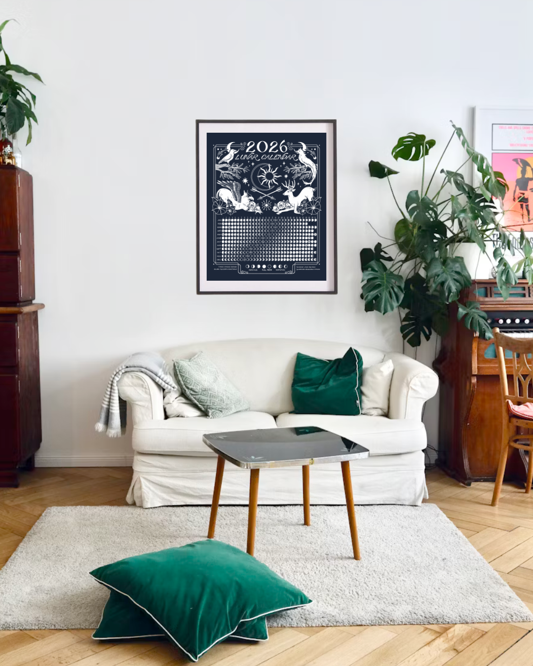 2026 Lunar Calendar // Blue Poster
