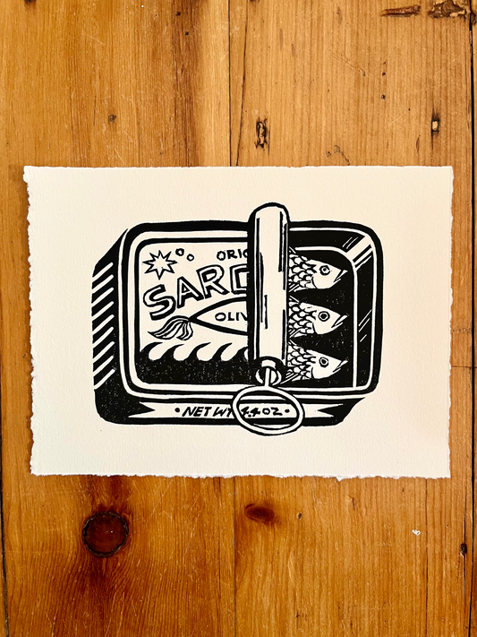 Sardine Lino Print