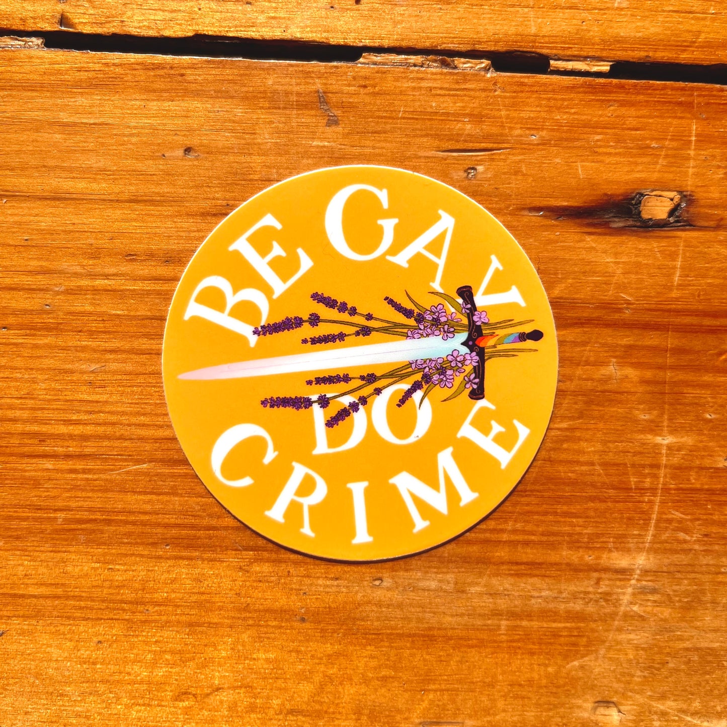 Be Gay Do Crime Sticker