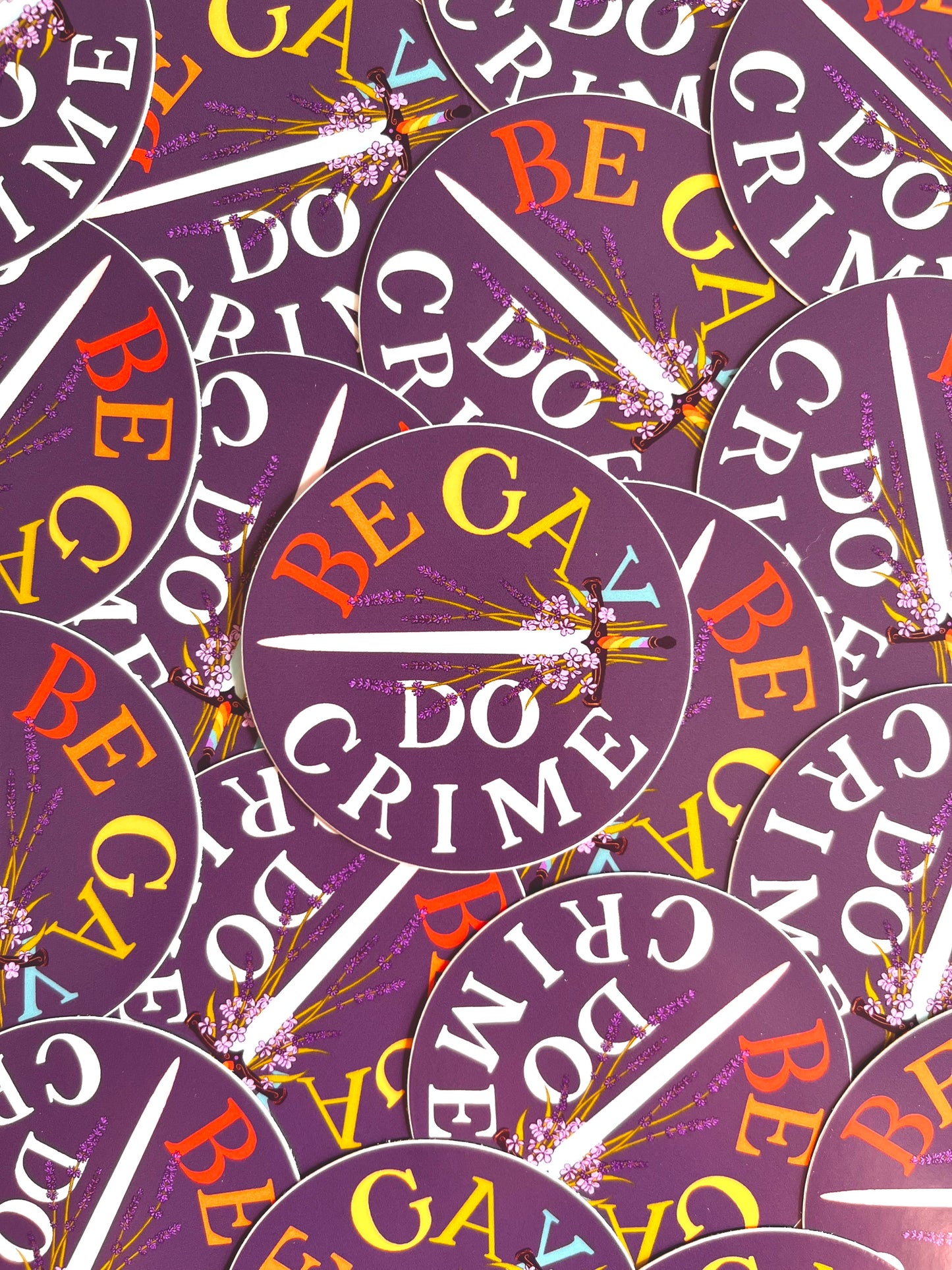 Be Gay Do Crime Sticker