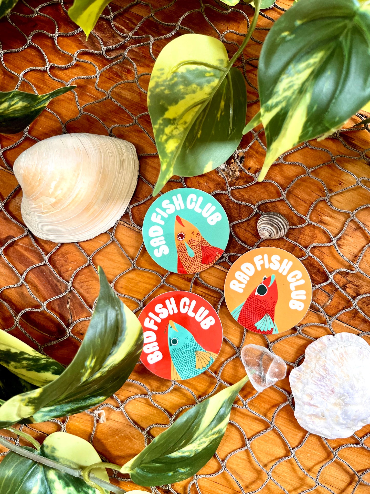 Sad Fish Club Stickers