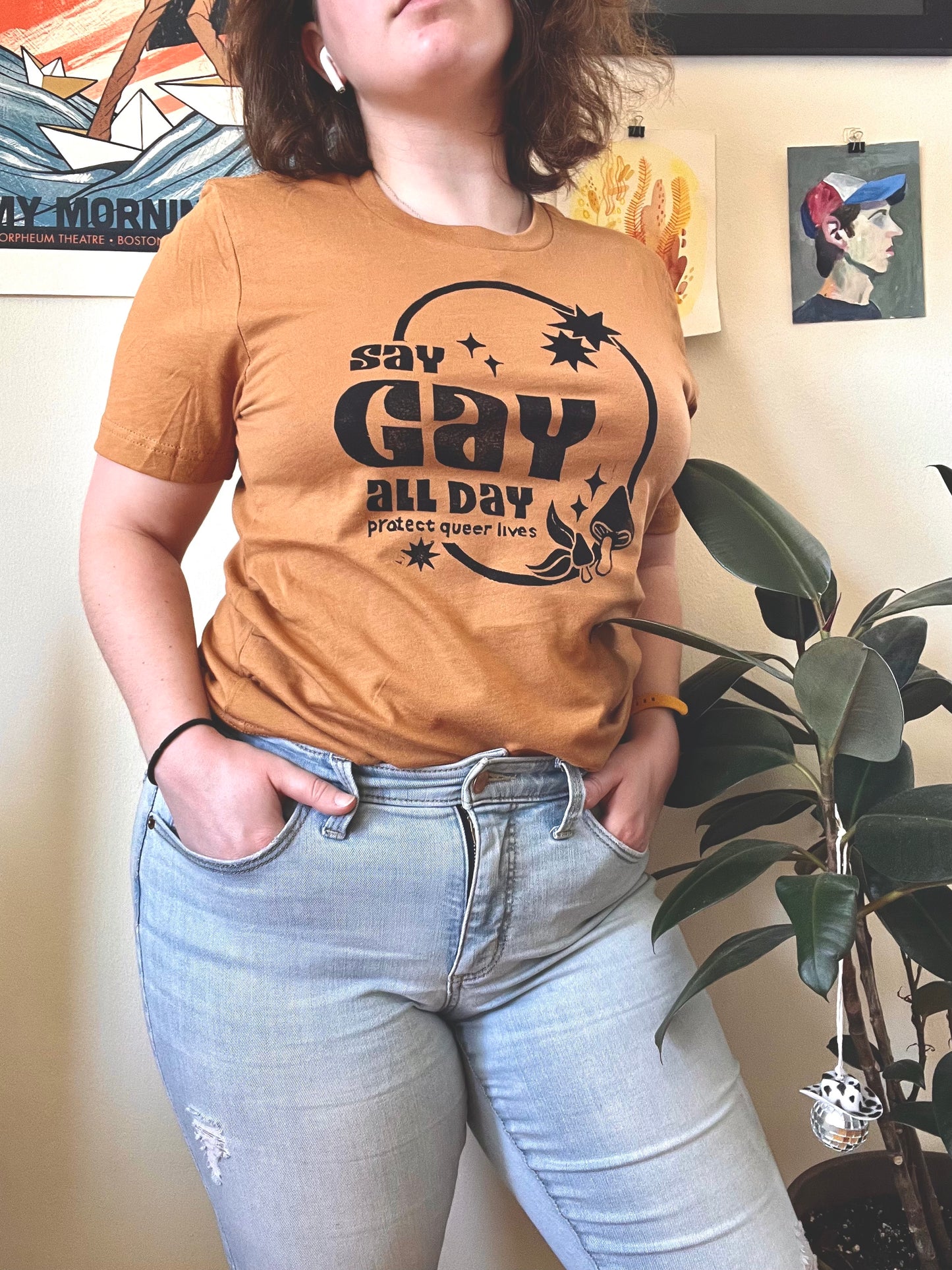 Say Gay Tee (Toast)