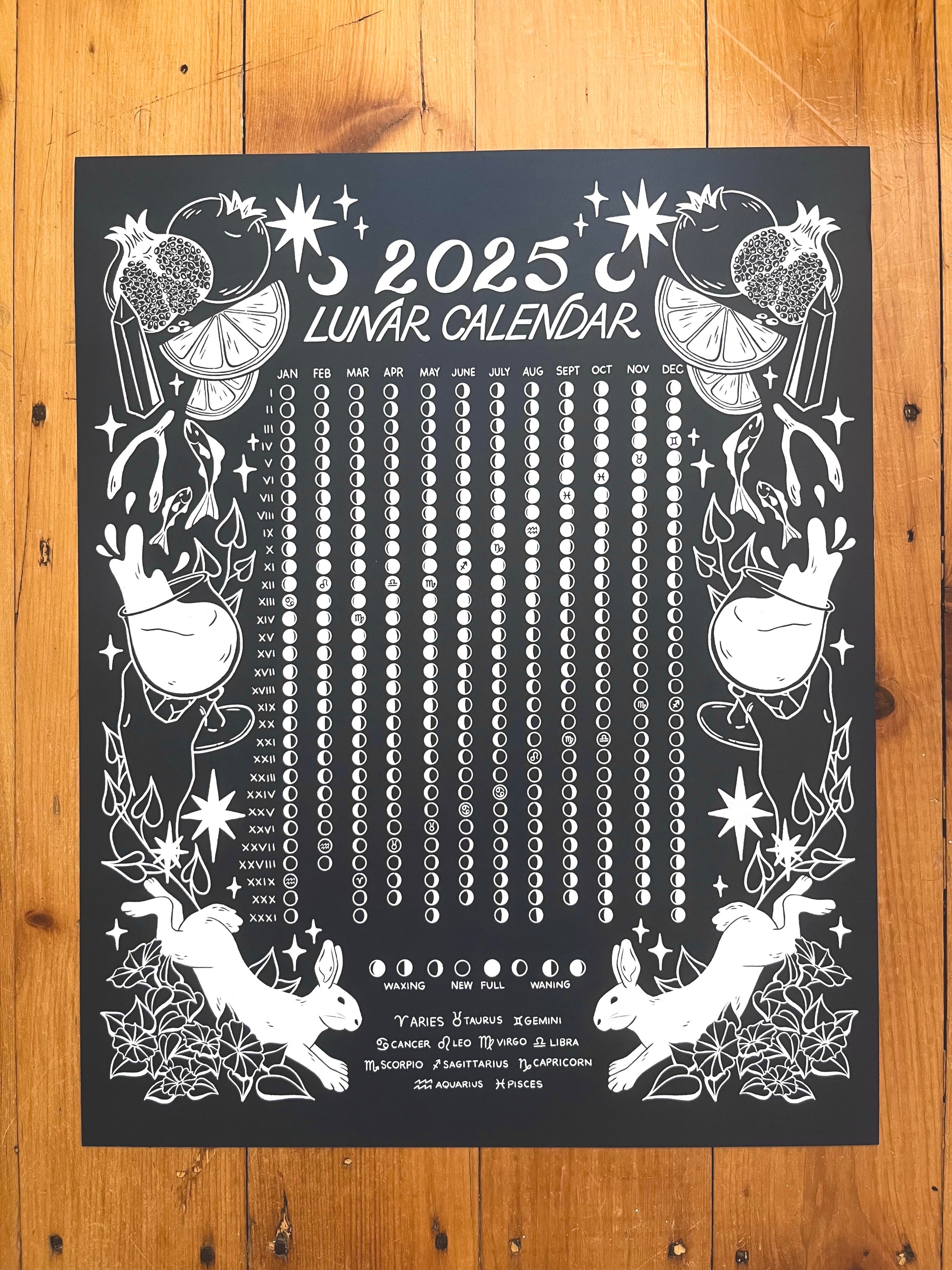 2025 Lunar Calendar // Blue Print – Sad Fish Club 2025-lunar-calendar-blue-print-sad-fish-club