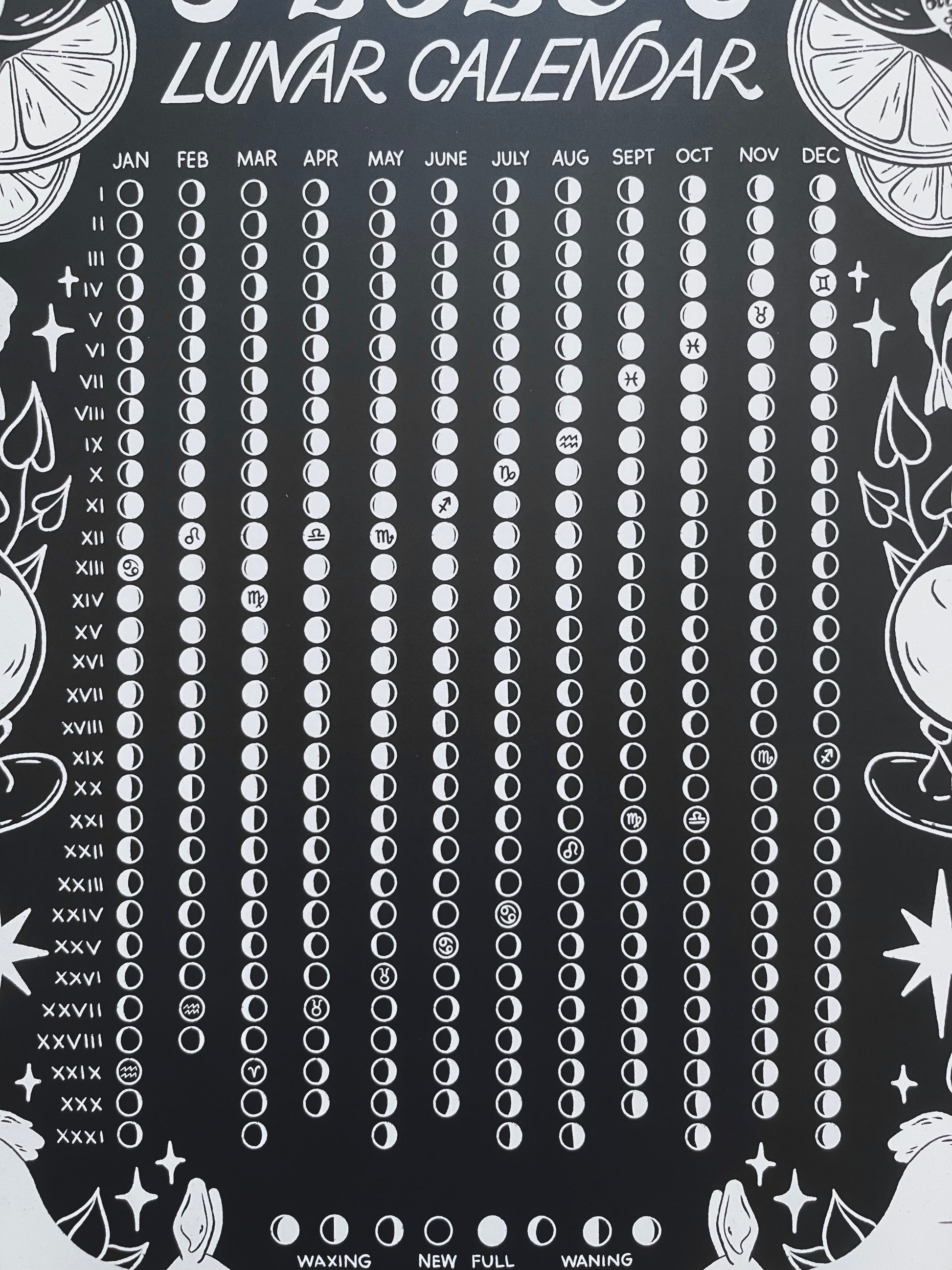 2025 Lunar Calendar // Blue Print – Sad Fish Club 2025-lunar-calendar-blue-print-sad-fish-club