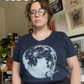 Moon Joy Tees // Thrifted & Hand Printed