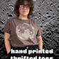 Moon Joy Tees // Thrifted & Hand Printed