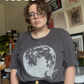 Moon Joy Tees // Thrifted & Hand Printed