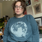 Moon Joy Tees // Thrifted & Hand Printed