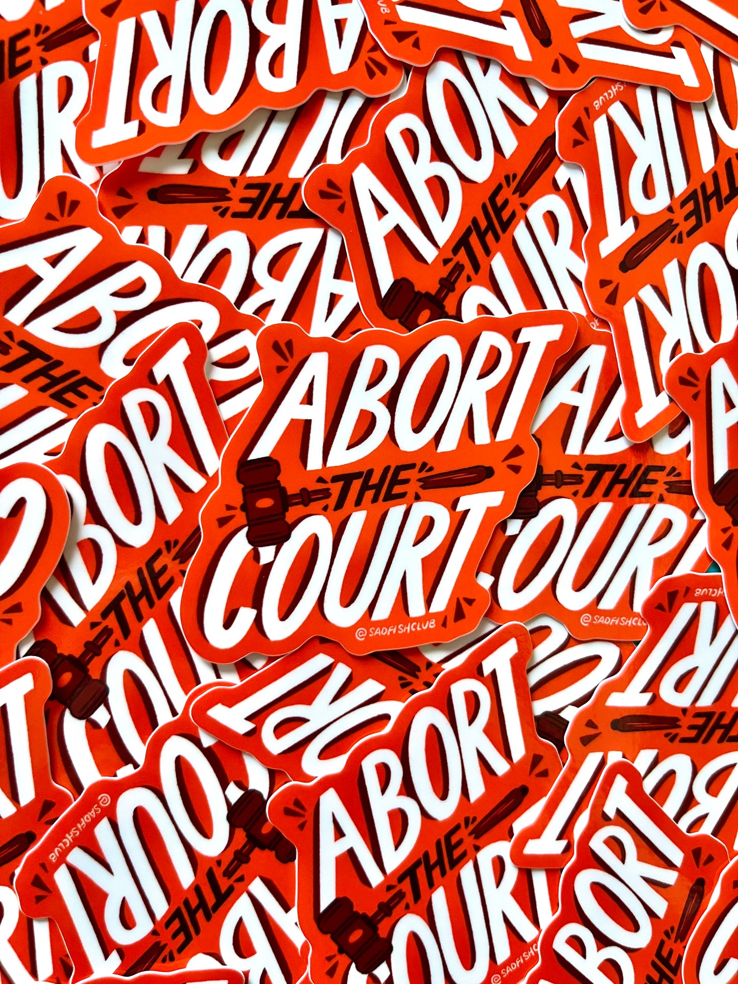 Abort The Court Sticker