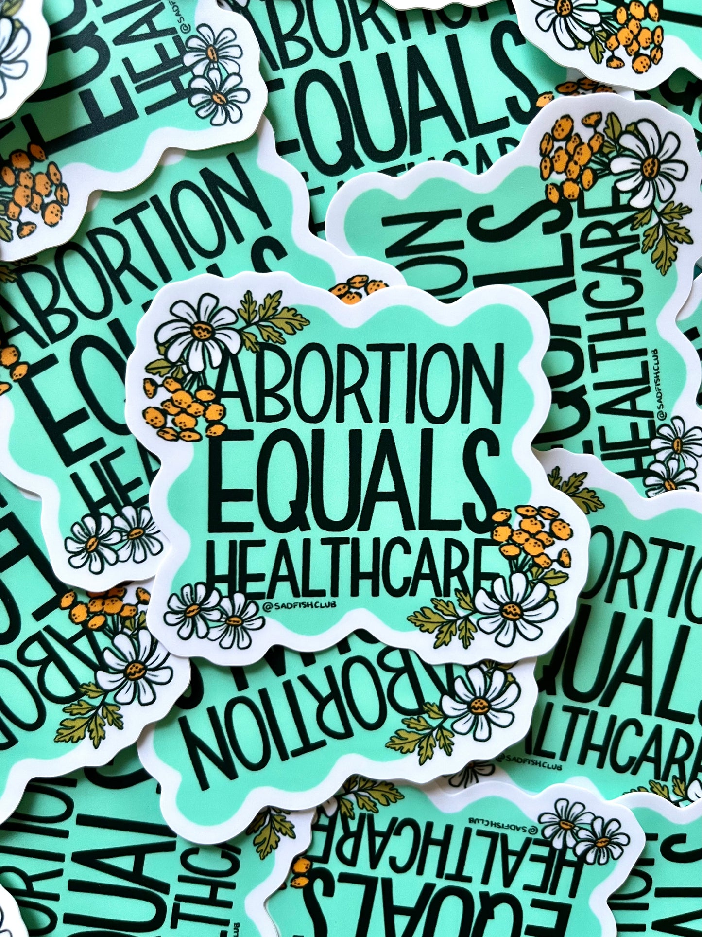 Abortion Equals Healthcare Sticker