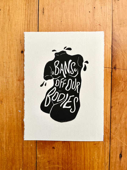 Bans Off Our Bodies Print // Cis Woman