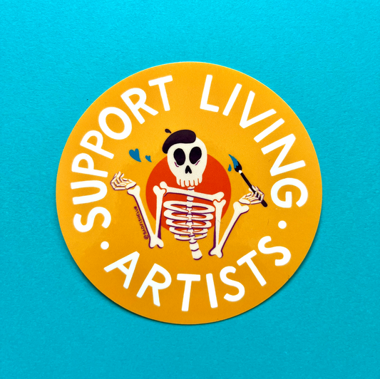 Support Living Artists Sticker