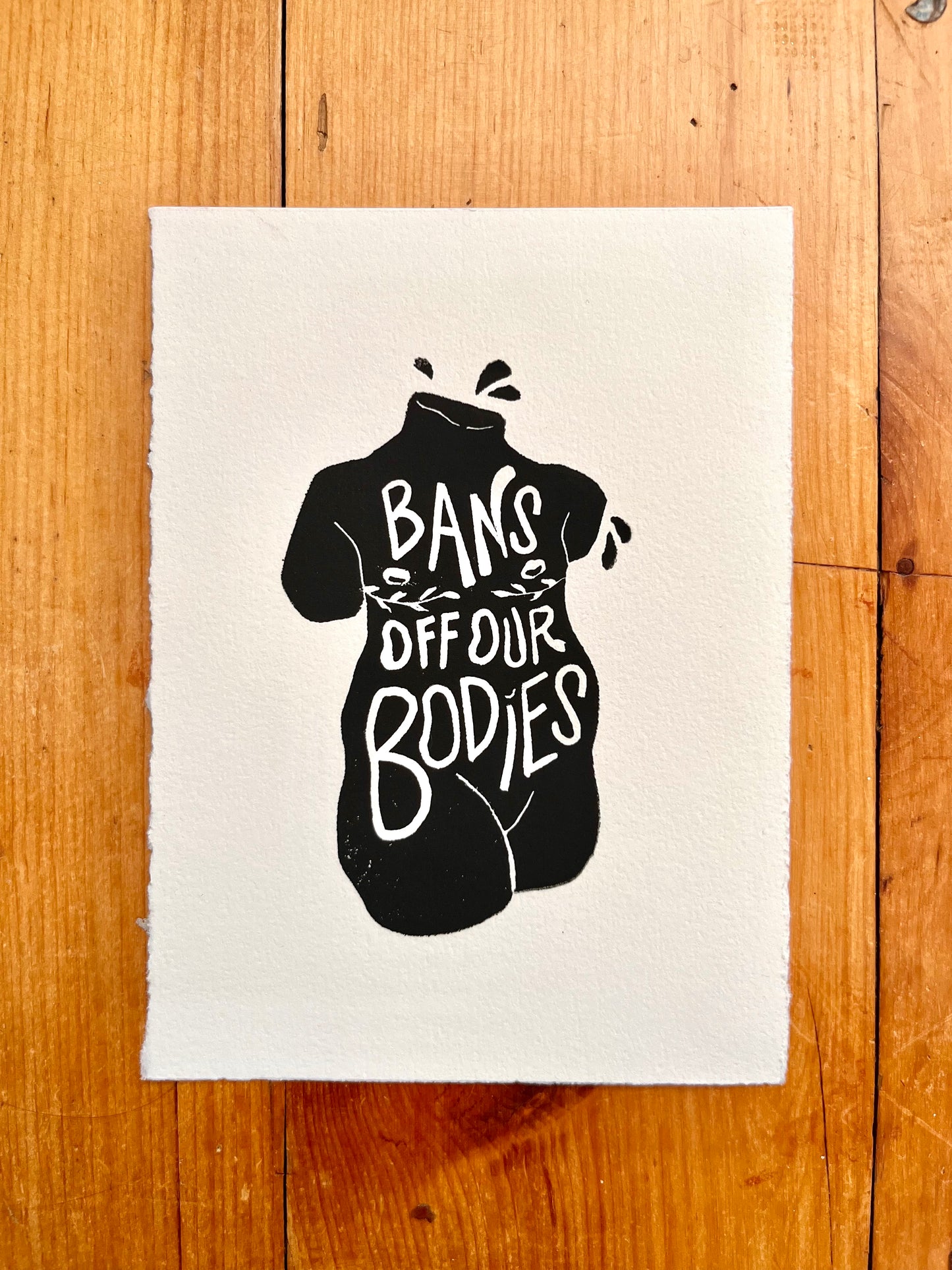 Bans Off Our Bodies Print // Trans Man