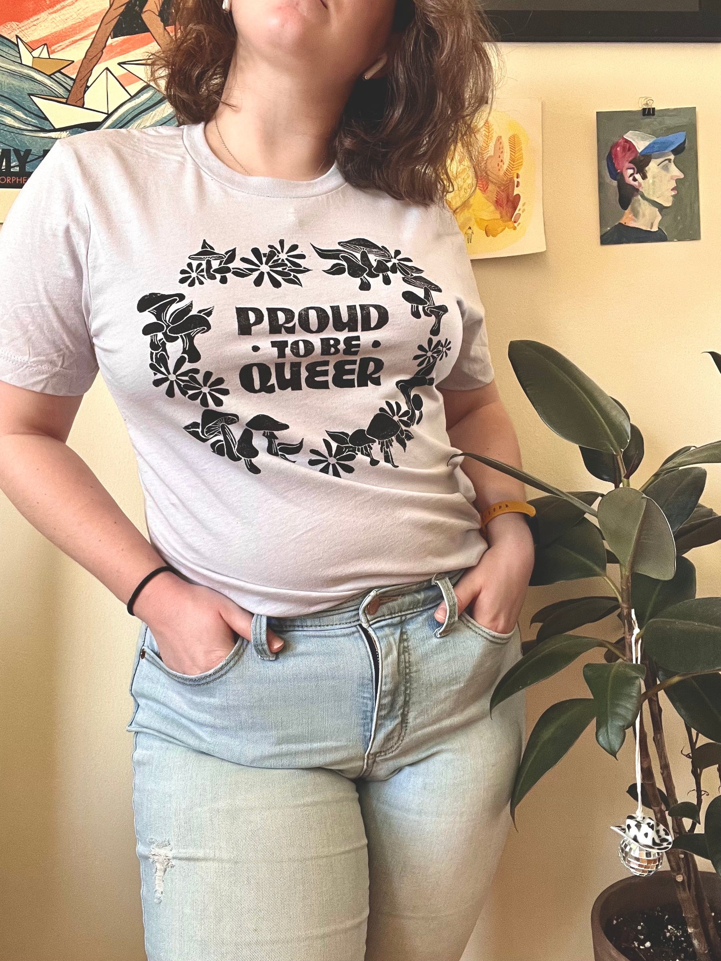 Proud to be Queer Tee (Dusty Lavender)